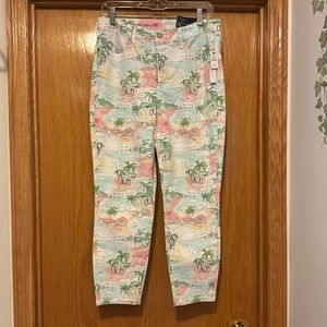 Talbots size 10 high waist jeggings crop NWT